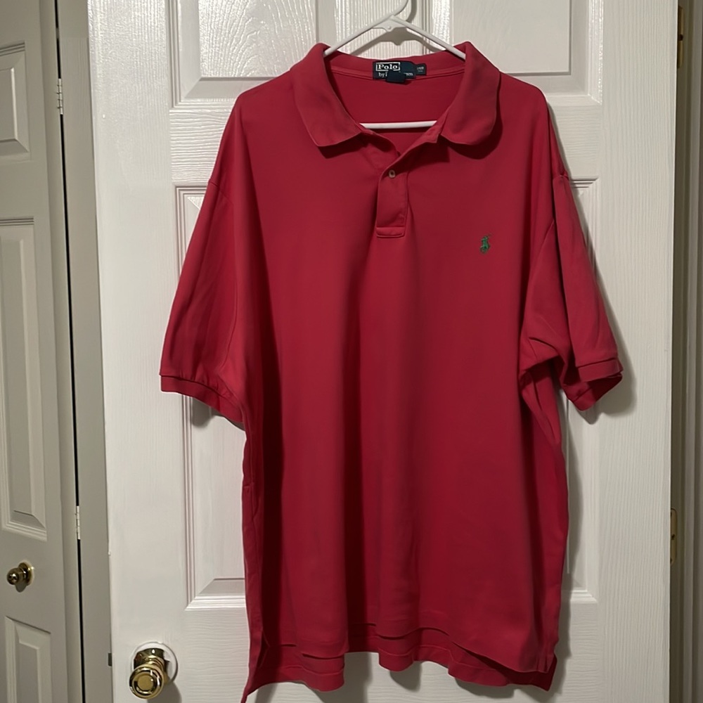 Men’s Polo by Ralph Lauren Shirt, Size: 2XB, Color: Pink/Salmon